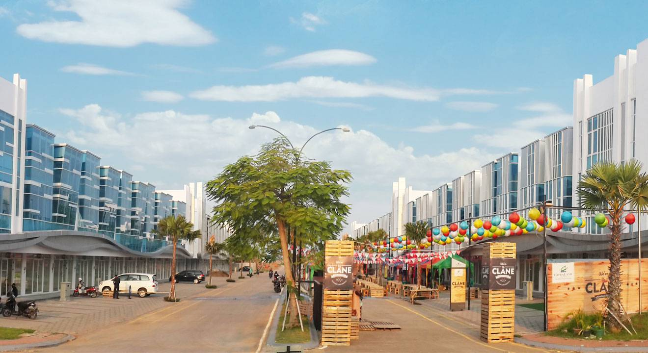 Deretan Ruko Modern di CitraLand Cirebon, Jawa Barat